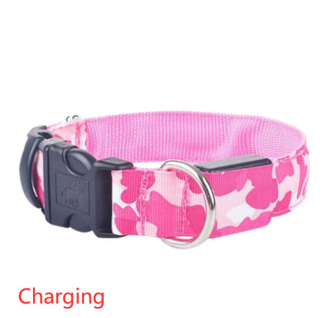 Camouflage pet supplies luminous dog collar